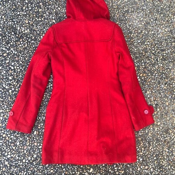 L.O.G.G. H & M red wool toggle coat - Picture 3 of 4